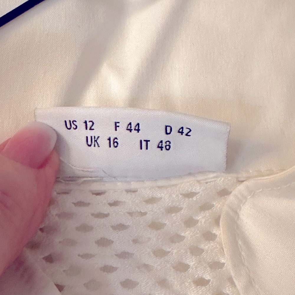 Akris Punto Elements Mesh Button Front Blouse, Wh… - image 4